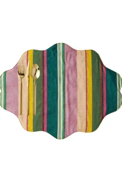 Reversible Wavy Placemat Made With Liberty Fabric in in Archive Swatch & Michelle