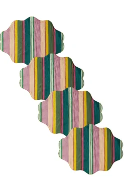 Reversible Wavy Placemat Made With Liberty Fabric in in Archive Swatch & Michelle