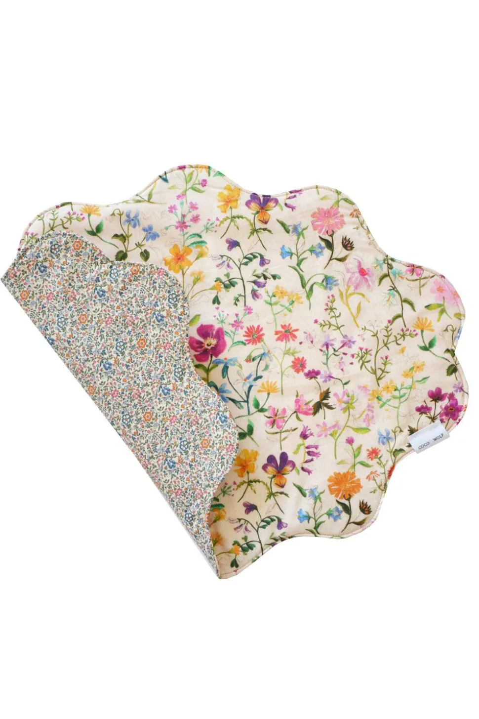 Reversible Wavy Placemat Made With Liberty Fabric in Linen Garden & Katie & Millie