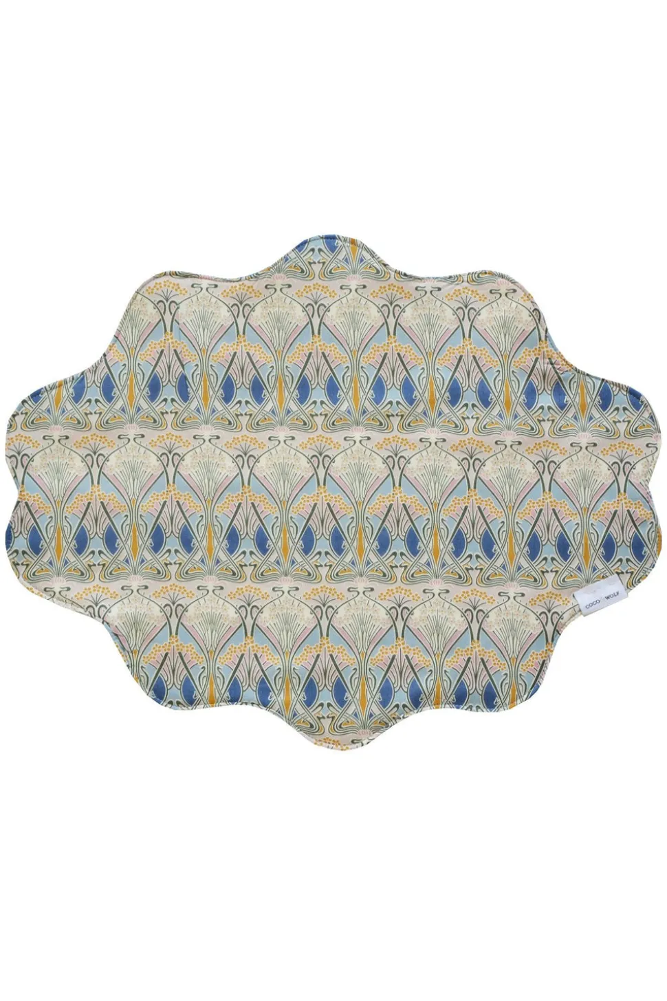Reversible Wavy Placemat Made With Liberty Fabric in Ianthe & Betsy Boo