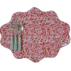 Reversible Wavy Placemat Made With Liberty Fabric in Wiltshire Stars & Adelajda’s Wish