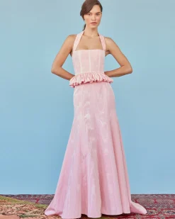 Rhea Corset Top in Opal Moire