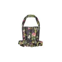 Rhea Corset Top in Pink Lily Taffeta