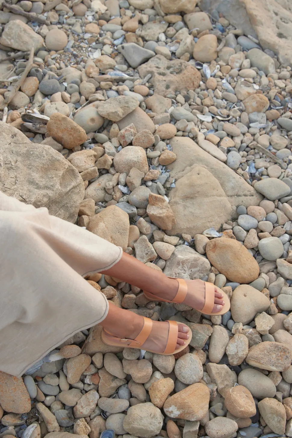 Rhodes Vegetable Tanned Leather Sandal