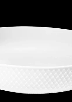 Rhombe Serving Bowl in White