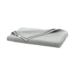 Ribbed Knit Baby Blanket in Shore