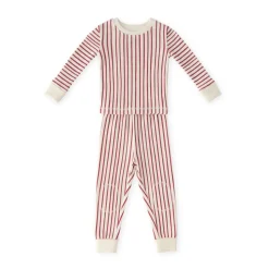 Ribbed Toddler Pajama in Stripes Away Berry