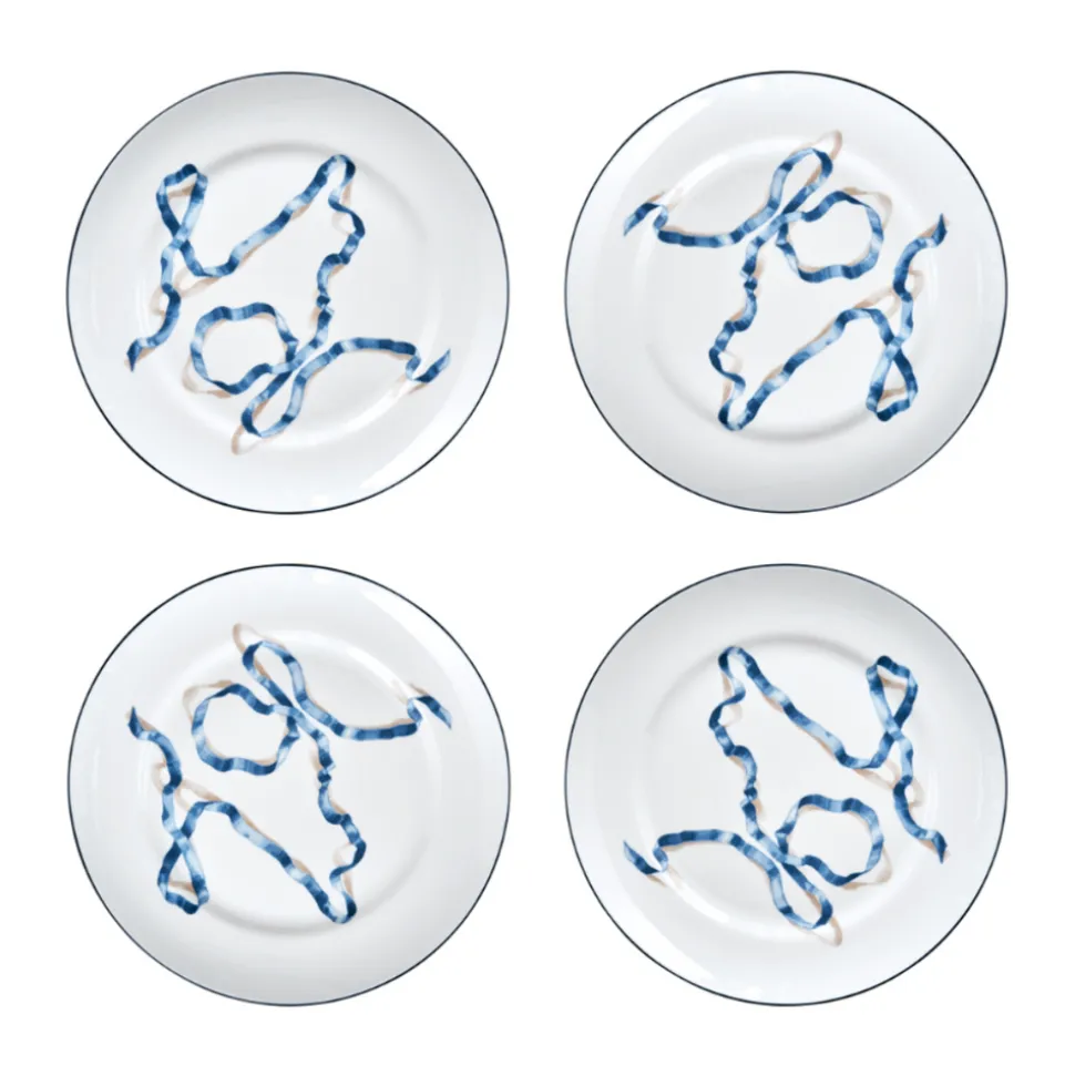Ribbon Dessert Plates