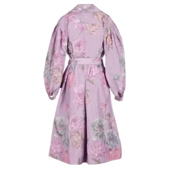 Riding Trench in Lilac Floral Taffeta