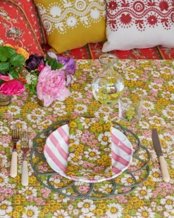 Righe Dinner Plate, Pink
