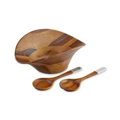 Ripple Salad Bowl with Servers