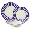 Riviera Dinnerware Set with Pasta Bowl, Set of 12