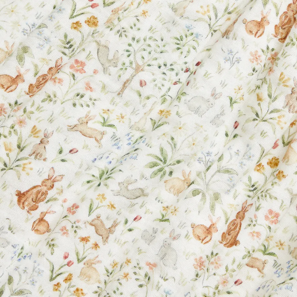 RL Baby x Riley Sheehey Cotton Blanket in Bunny Meadow