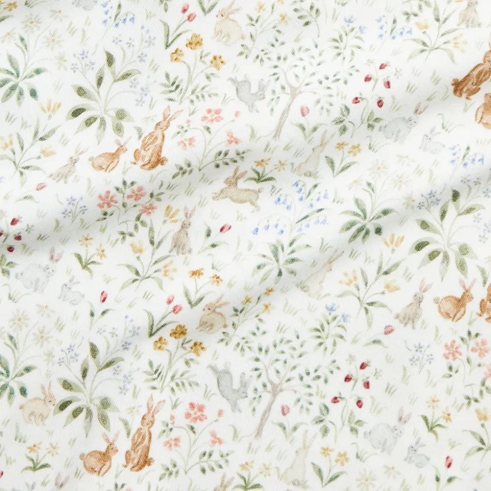 RL Baby x Riley Sheehey Cotton Bodysuit in Bunny Meadow