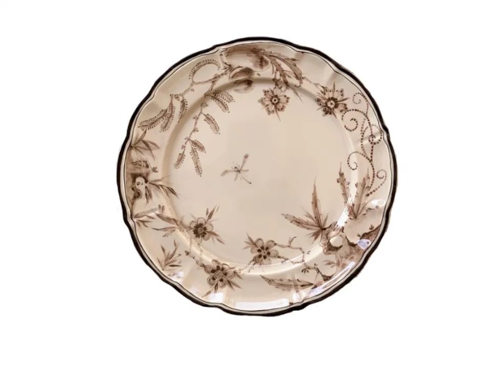Rocaille Dove Gray Dessert Plate