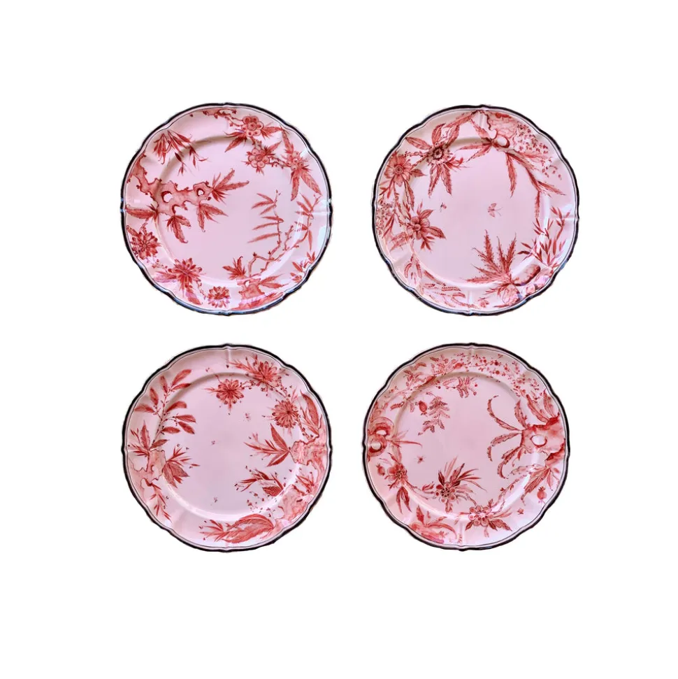 Rocaille Pink Dessert Plate