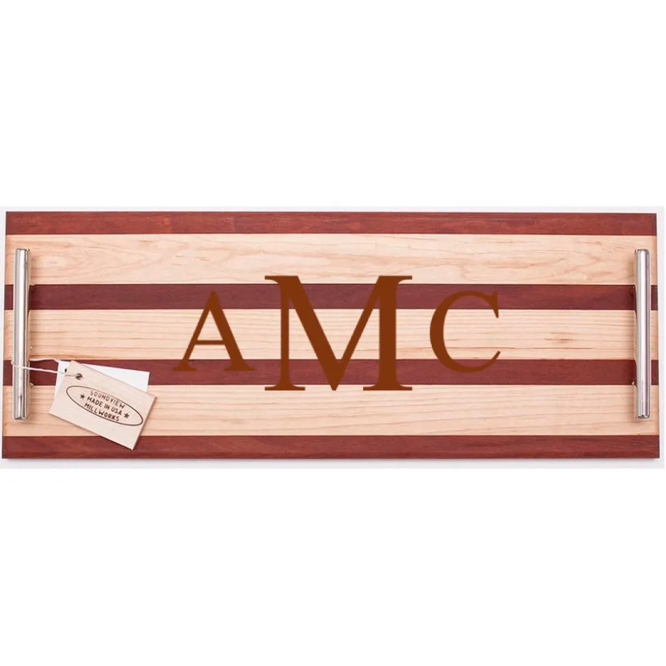 Rod Double Handle Serving Board