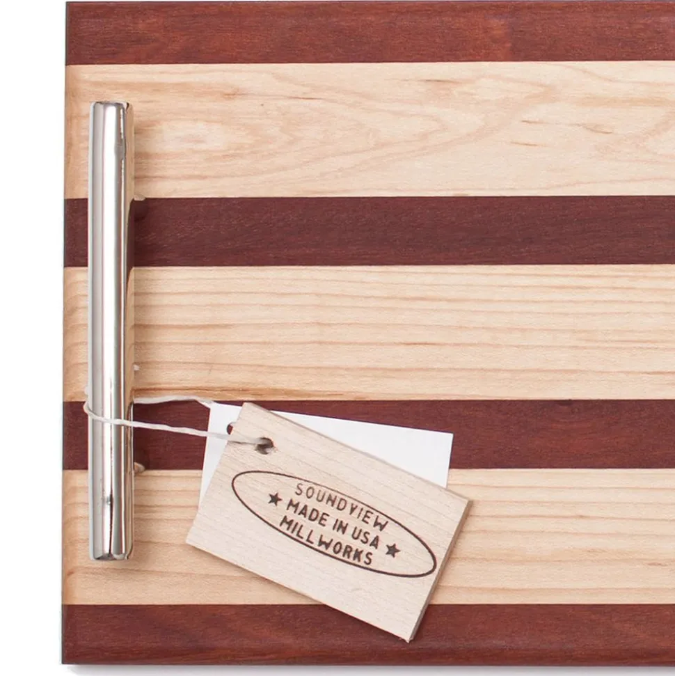 Rod Double Handle Serving Board