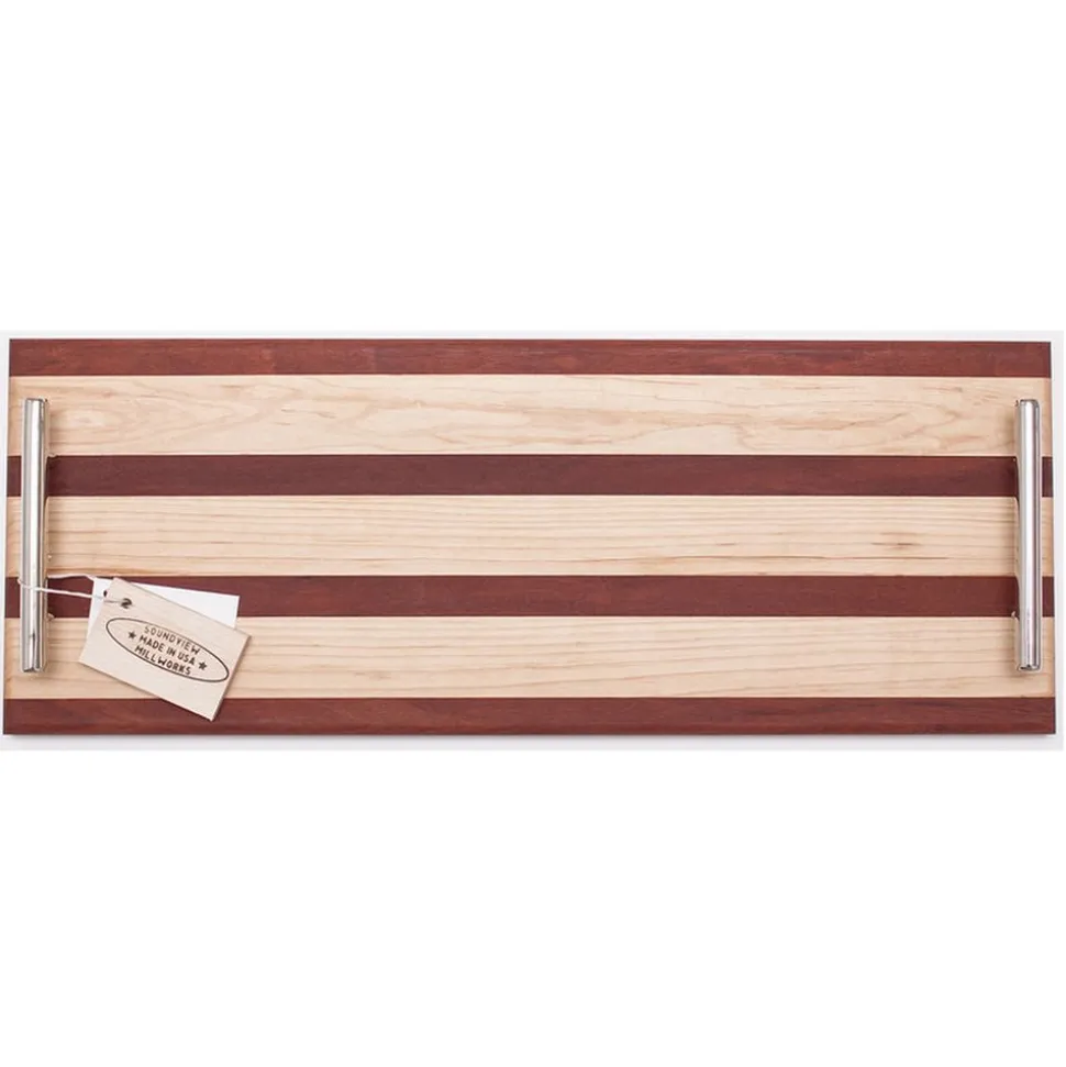 Rod Double Handle Serving Board
