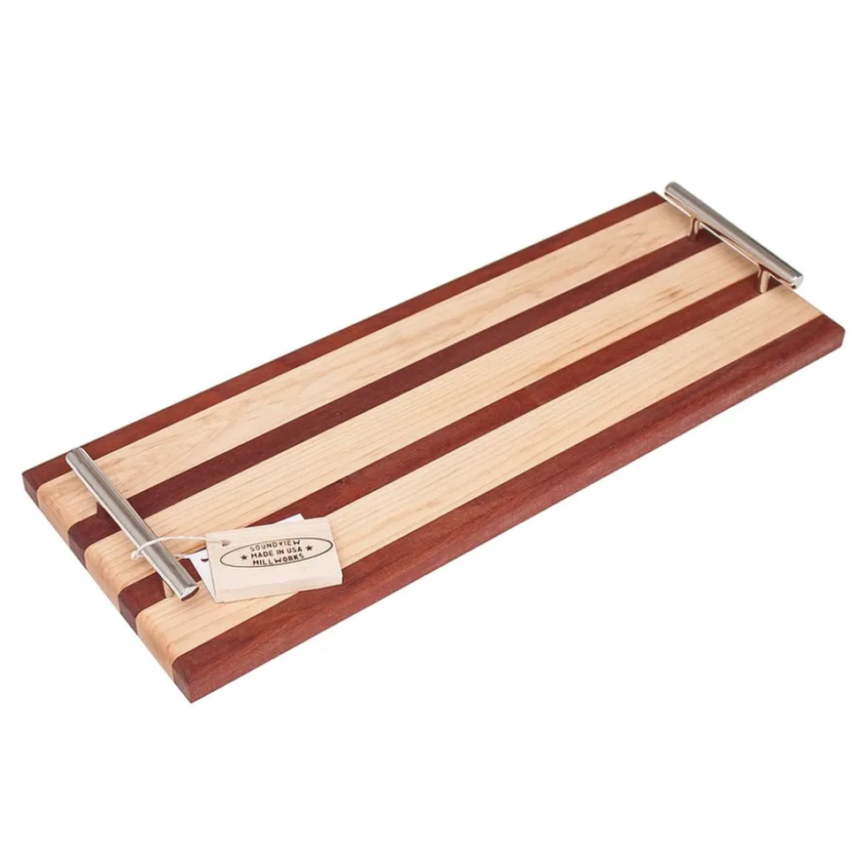 Rod Double Handle Serving Board