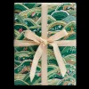 Rolling Hills Wrapping Paper In Green