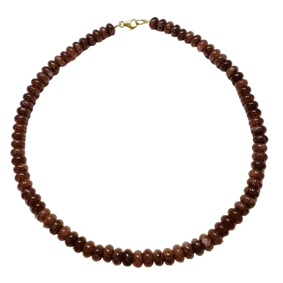 Root Beer Agate Candy Necklace