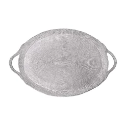 Rope Handled Large Oval Tray