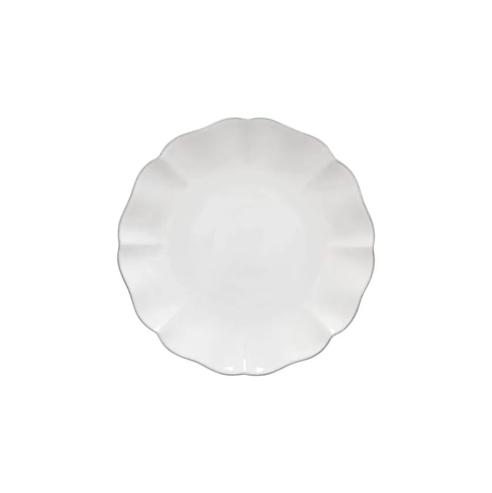 Rosa Collection Salad Plates in White, Set of 6