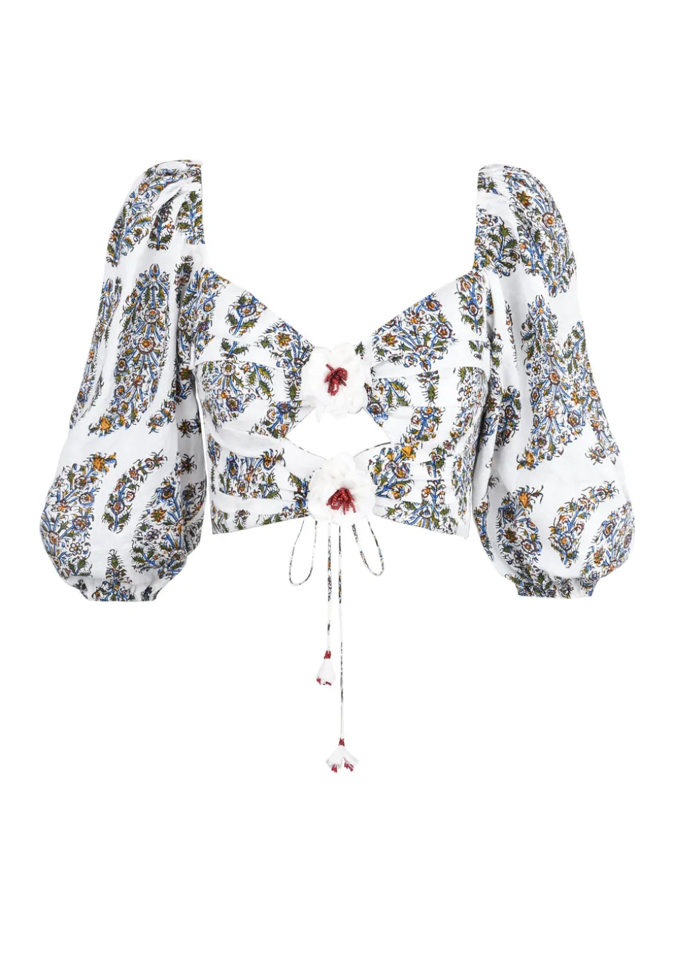 Rosa Cut Out Bustier in Paisley Ghalamkar