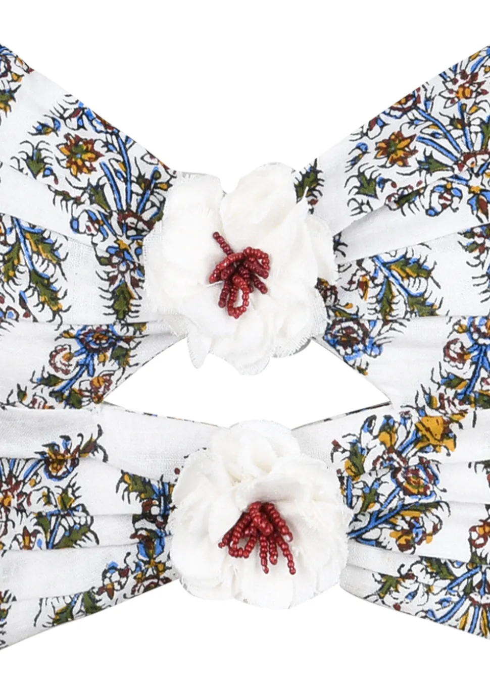 Rosa Cut Out Bustier in Paisley Ghalamkar