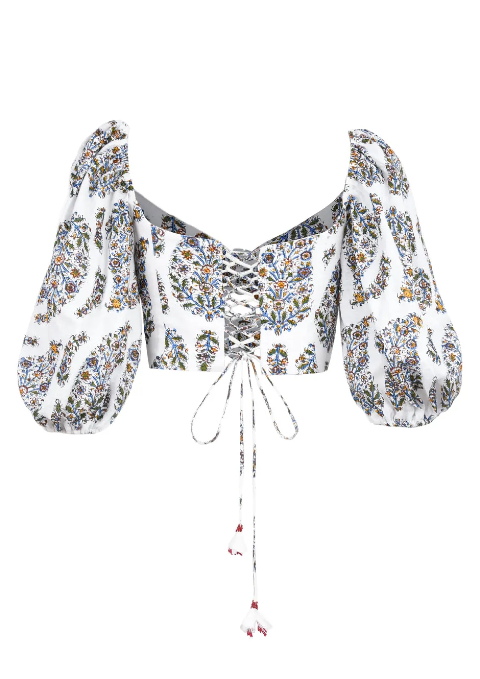 Rosa Cut Out Bustier in Paisley Ghalamkar