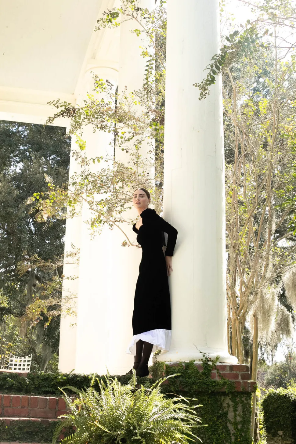 Rosalinda Dress in Black Velvet