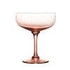 Rose Cocktail Glasses With Stars Design, Set of 4