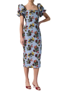 Rose Dress in Blue