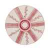 Rose Stripe Dessert Plate