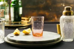 Rose Tumblers With Stars Design, Set of 4