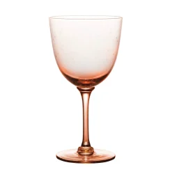 Rose Wine Glasses With Stars Design, Set of 4