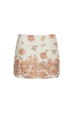 Roseland Skirt in Farfella Border Egret