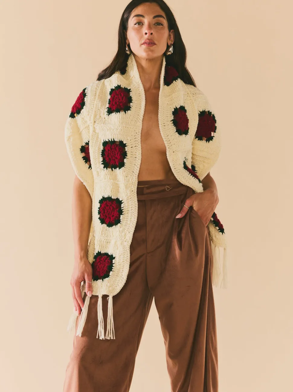 Round Top Rose Scarf