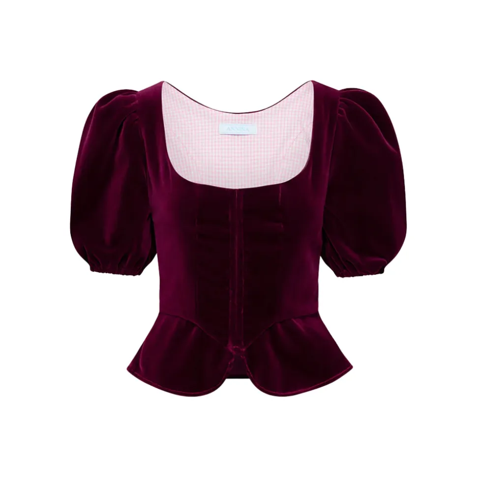 Roya Bodice in Bordeaux