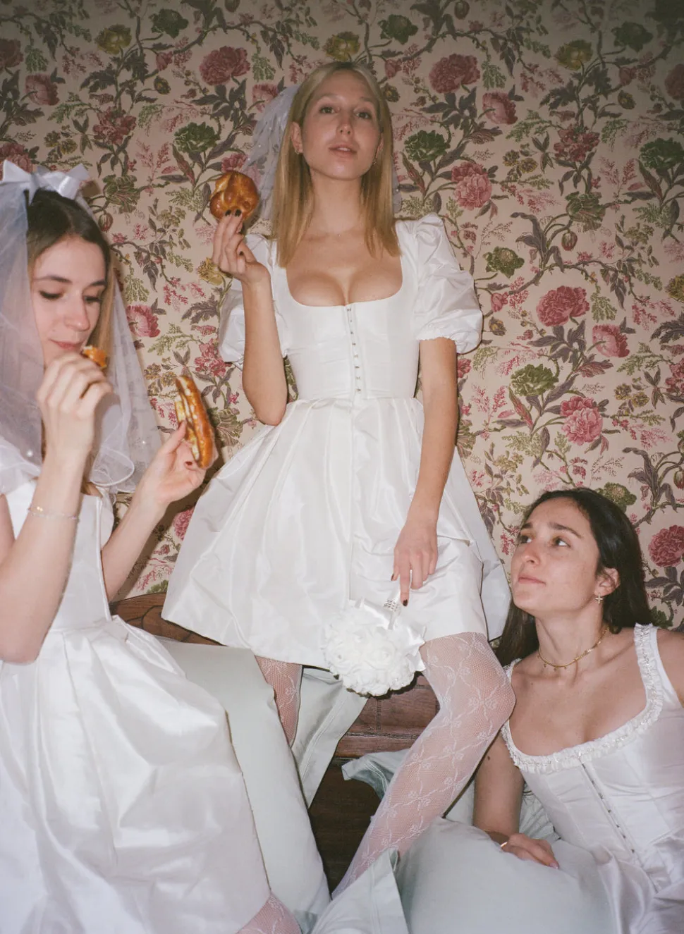 Roya Silk Taffeta Dress in White