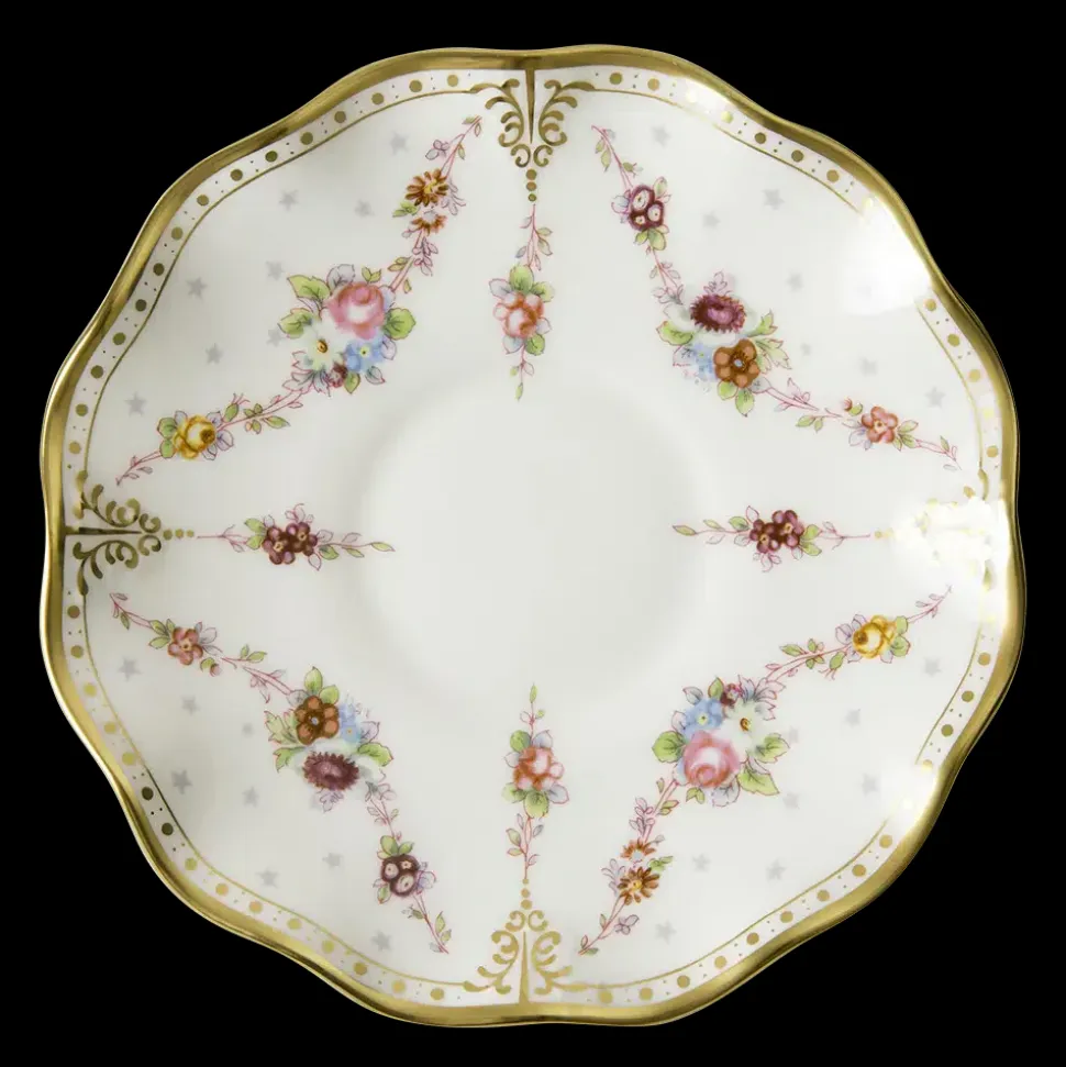 Royal Antoinette Cream Soup Bowl & Stand