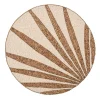 Royal Palm Placemat in Natural & Brown, Set of 4