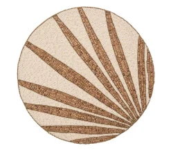 Royal Palm Placemat in Natural & Brown, Set of 4