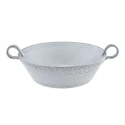 Rua Nova Salad Bowl in White Antique