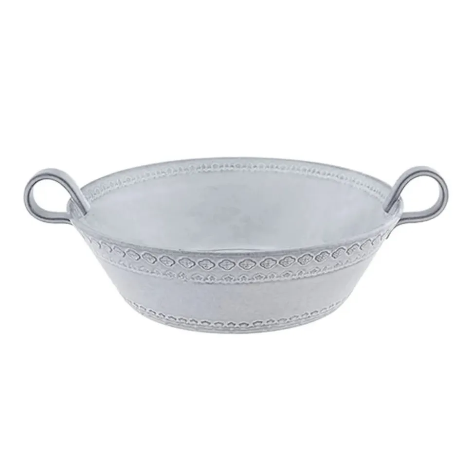 Rua Nova Salad Bowl in White Antique