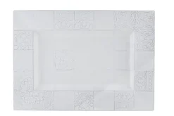 Rua Nova Tray in White Antique