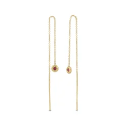 Ruby Nesting Gem Drop Earrings