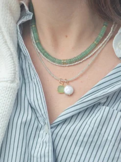 Rue Necklace in Mint