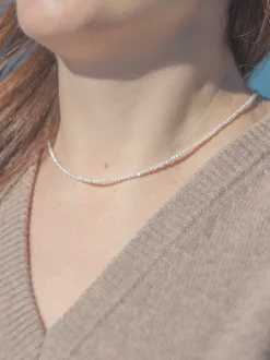 Rue Necklace in White